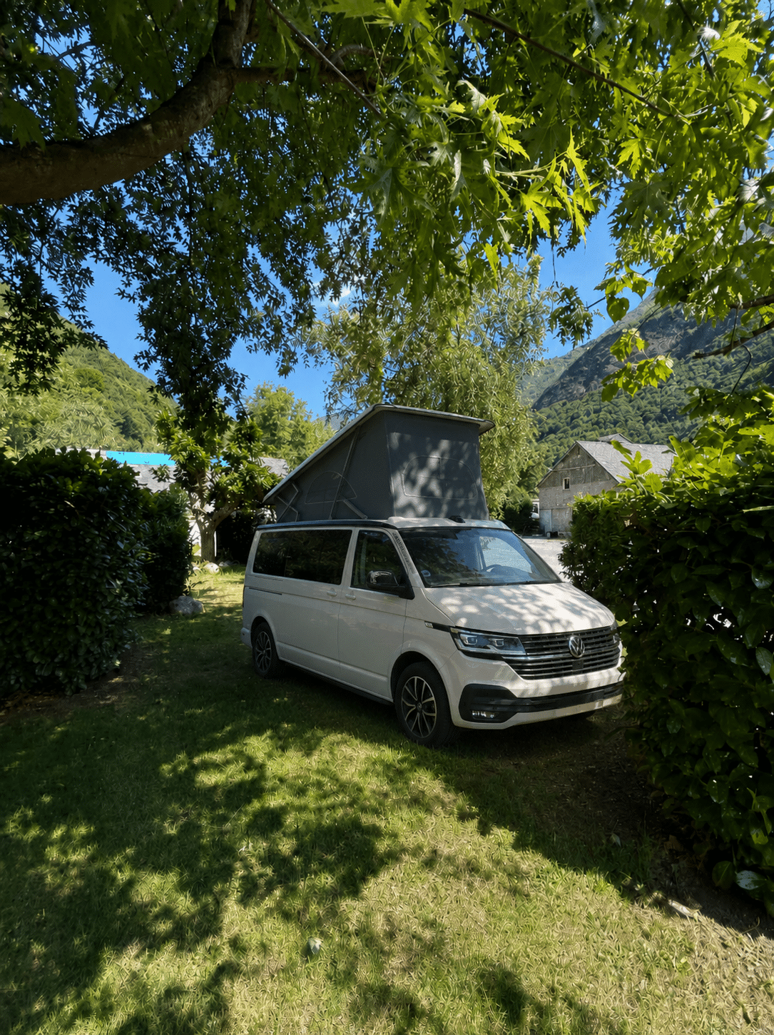 camping avec emplacement pour van